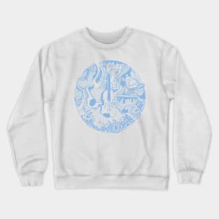 Light Blue Circle of Music Crewneck Sweatshirt